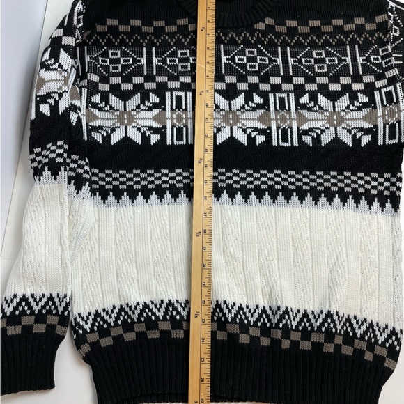 Vintage Fair Isle sweater 80s 90s mens small Northwest Territory made in Canada - Picture 8 of 8